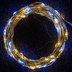Instalație LED de Crăciun 50 LED alb rece + cald | 2 bucăți č.2
