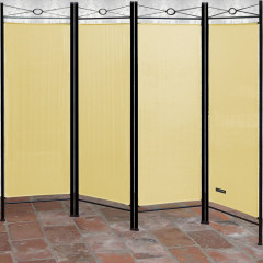 Paravan 180 x 163 cm 4 piese | negru-crem č.3