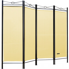 Paravan 180 x 163 cm 4 piese | negru-crem č.2