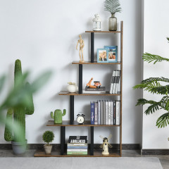 Raft de perete design industrial 102 x 30 x 160 cm | maro č.2