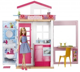 Mattel Barbie Casa 2 in 1, cu bazin + 3 păpuși č.2