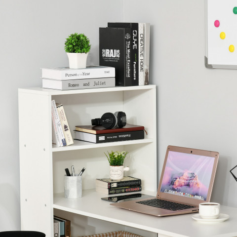 Birou PC cu raft | alb č.5