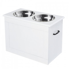 Set boluri inox cu depozitare 60 x 30 x 41 cm | alb