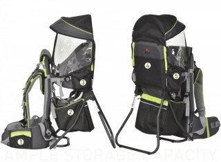 Rucsac transport copii | verde/negru č.2
