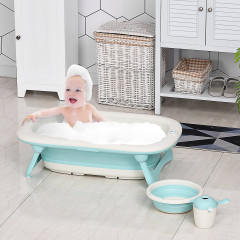 Cadă de baie pliabilă, pentru copii | verde+alb