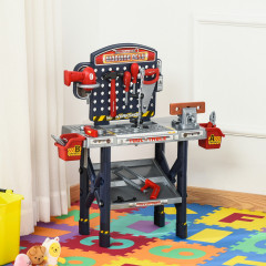 Atelier pentru copii cu accesorii 55 buc | roșu + albastru č.2