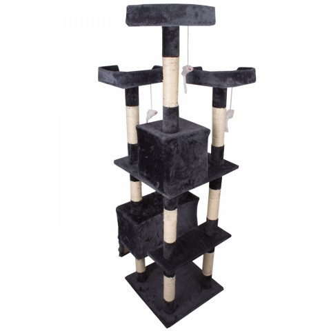 Ansamblu de joaca pentru pisici 170x62x75 cm | gri închis č.5