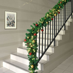 Ghirlandă pe brad decorație de Crăciun 5 m | alb cald 100 LED č.2