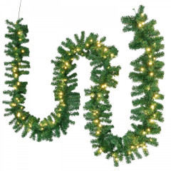 Ghirlandă pe brad decorație de Crăciun 5 m | alb cald 100 LED č.3