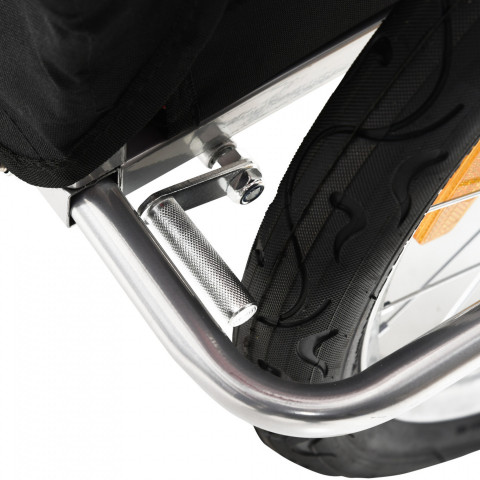 Remorcă de bicicletă, pentru 2 copii Jogger 2 in 1, | verde - negru č.11