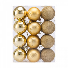 Set decorațiuni de Crăciun 24 piese | auriu