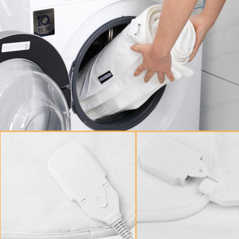 Pătură TV cu încălzire 190 x 80 cm | albă č.4