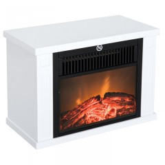 Șemineu electric LED 600/1200W | alb č.1