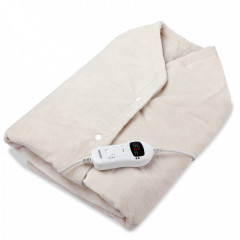 Pătură fleece cu încălzire 145 x 100 cm | crem č.2