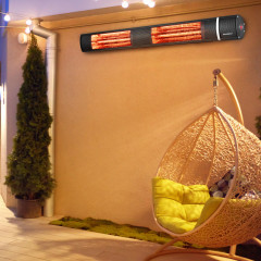 Încălzitor infraroșu cu telecomandă 3000W | negru Încălzitor infraroșu cu telecomandă 3000W | negru