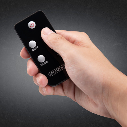 Încălzitor infraroșu cu suport și telecomandă 2500W | negru č.17