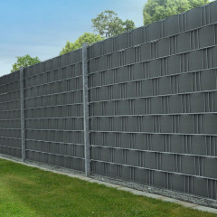 Gard folie opac protecție vizuală 35 m antracit |set de 4 piese č.3