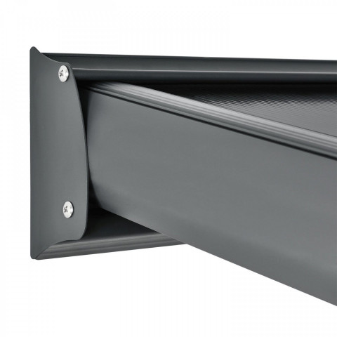 Pergolă din aluminiu, policarbonat 6 x 3 m | gri č.8