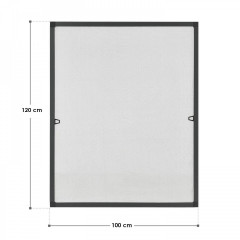 Kit plasă anti-insecte cu cleme 100 x 120 cm | gri č.2