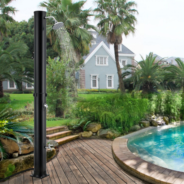 Duș solar 38 l | negru