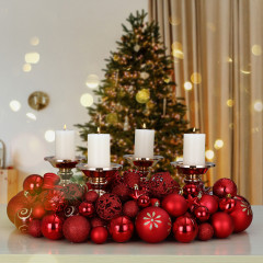 Set decorațiuni de Crăciun 77 piese | roșu č.2