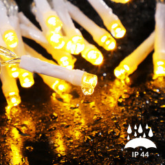 Ghirlandă luminoasă LED de Crăciun 20 m | alb cald 200 LED | cablu transparent č.3