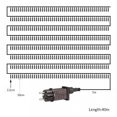 Ghirlandă luminoasă LED 40 m | alb cald 400 LED č.3