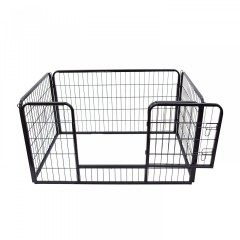 Țarc metalic pentru câini si cățeluși 125 x 80 x 70 cm č.2