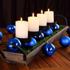 Decorațiuni de Crăciun Set 54 bucăți | albastru č.2
