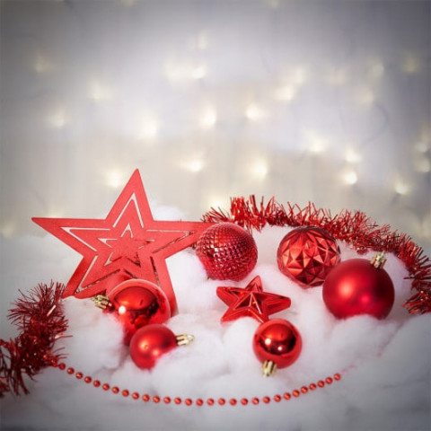 Decorațiuni de Crăciun Set 66 bucăți | roșu č.5