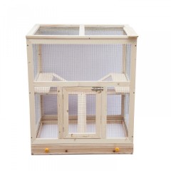 Cușcă din lemn pentru iepuri și rozătoare 75 x 60 x 90 cm č.1