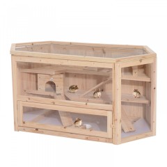 Cușcă pentru rozătoare 115 x 60 x 58 cm,  din lemn č.3