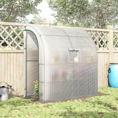 Solar de grădină cu două uși 200 x 100 x 215 cm | alb č.3