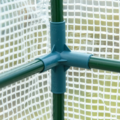 Solar de grădină cu două uși 200 x 100 x 215 cm | alb č.8