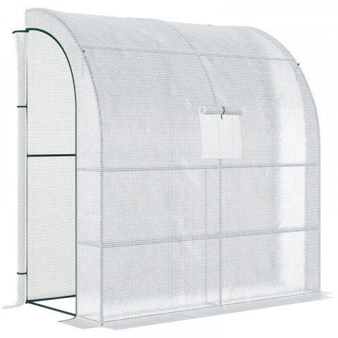 Solar de grădină cu două uși 200 x 100 x 215 cm | alb č.10