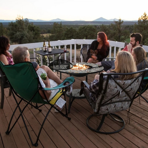 Masă de grădină cu vatră 3în1 | 75 x 75x 60 cm č.5