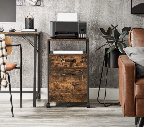 Dulap de birou pe roți cu 2 sertare blocabile č.2