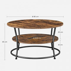 Măsuță rotundă de cafea | Ø 80 cm č.3