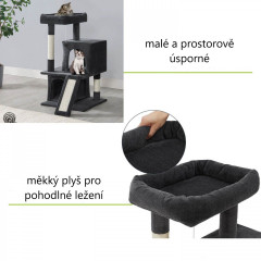 Ansamblu de joacă pentru pisici 49x46x91 cm | gri închis č.3