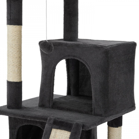 Ansamblu de joacă pentru pisici 49x46x91 cm | gri închis č.9