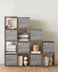 Raft de depozitare din 10 cuburi | maro č.2