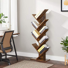 Raft decorativ, suport de cărți în formă de copac | maro č.2