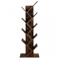 Raft decorativ, suport de cărți în formă de copac | maro č.1