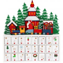 Advent calendar  Peisajul de iarnă | lemn č.1