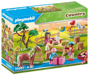 Playmobil 70997 Petrecere de ziua de naștere la o fermă cu ponei