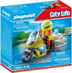Playmobil 71205 Motocicletă de salvare cu lumină intermitentă
