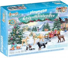 Playmobil 71345 Calendar de Advent Cai: Plimbare cu sania de Crăciun č.1