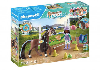 Playmobil Horses of Waterfall 71355 Zoe Blaze cu teren de turneu