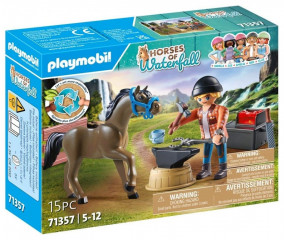 Playmobil Horses of Waterfall 71357 Fierarul Ben și calul Ahile č.1