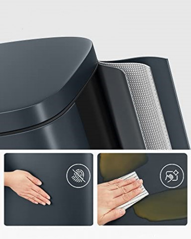 Coș de gunoi pentru bucătărie 30 l | gri fumuriu č.4